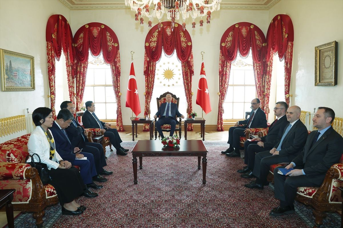Cumhurbaşkanı Erdoğan, Vietnam Meclis Başkanı Tran Thanh Man’ı Ağırladı